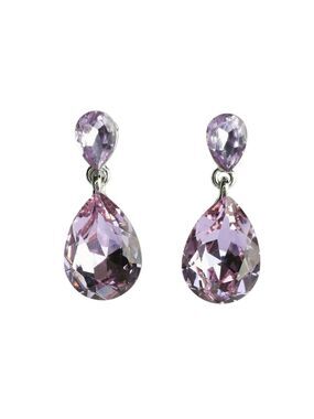 Swarovski Elements Lavender Purple Crystal drop earrings prom wedding 🆕
